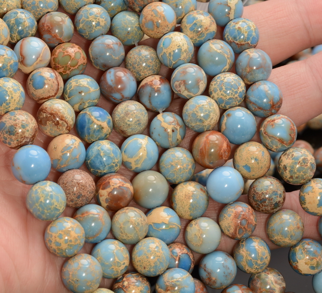 Light Blue Sea Sediment Imperial Jasper Gemstone Round 4mm 6mm 8mm 10mm (A270) eBay