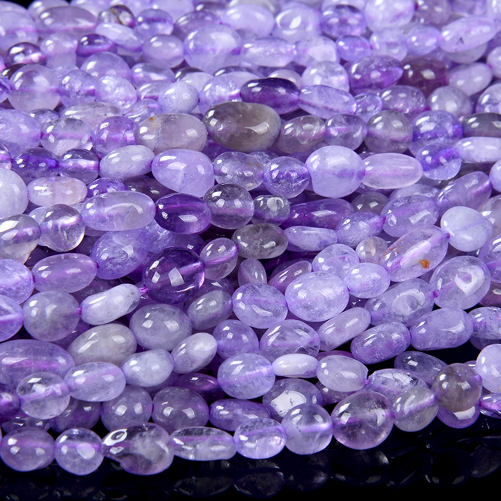 Pepita suelta de piedras preciosas amatista de lavanda de 6-8 mm (D184) - Imagen 7 de 9