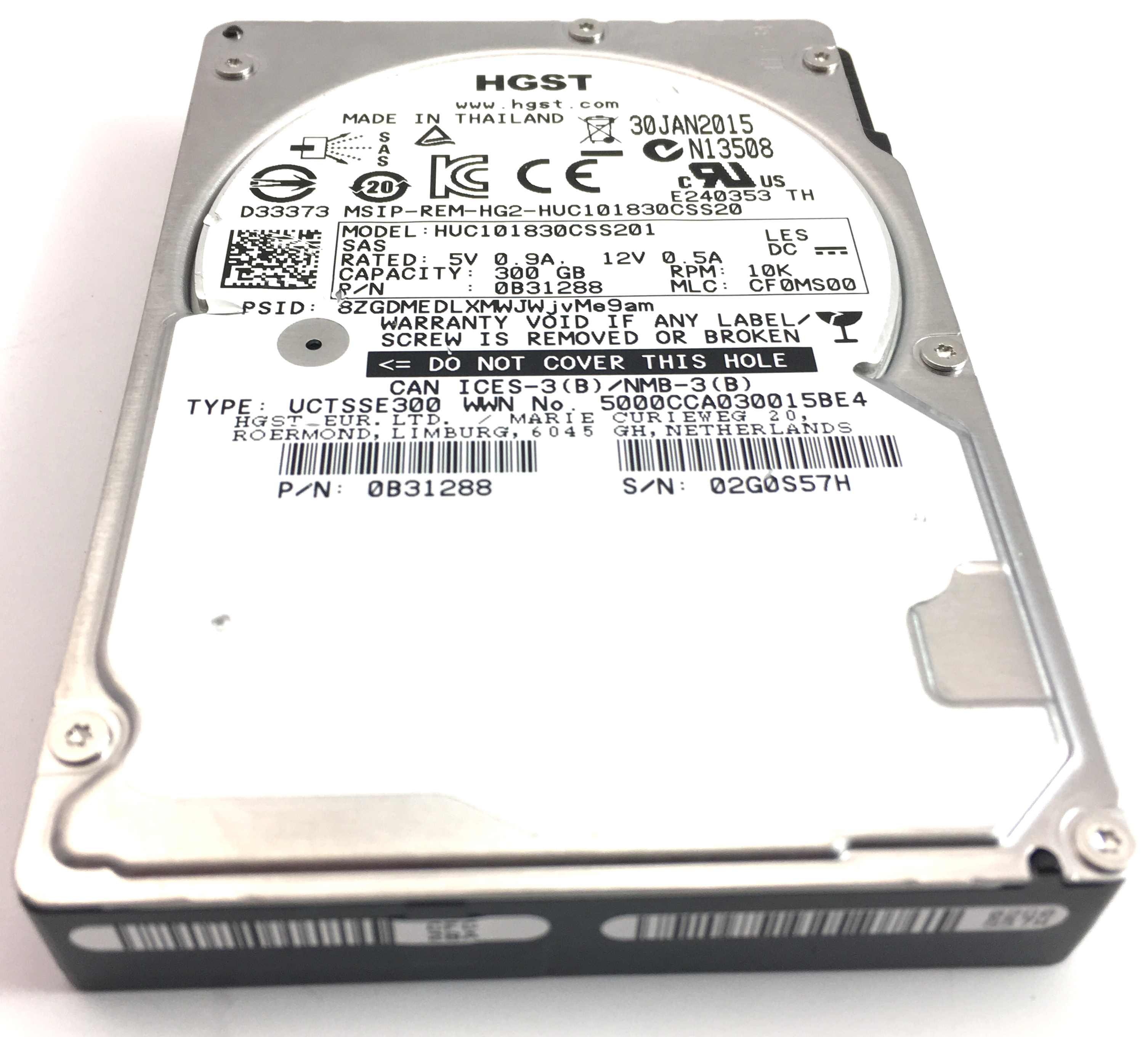 HGST HUC109090CSS600 900GB 10K SAS 2.5/" SFF 6GB//s disco rigido del server