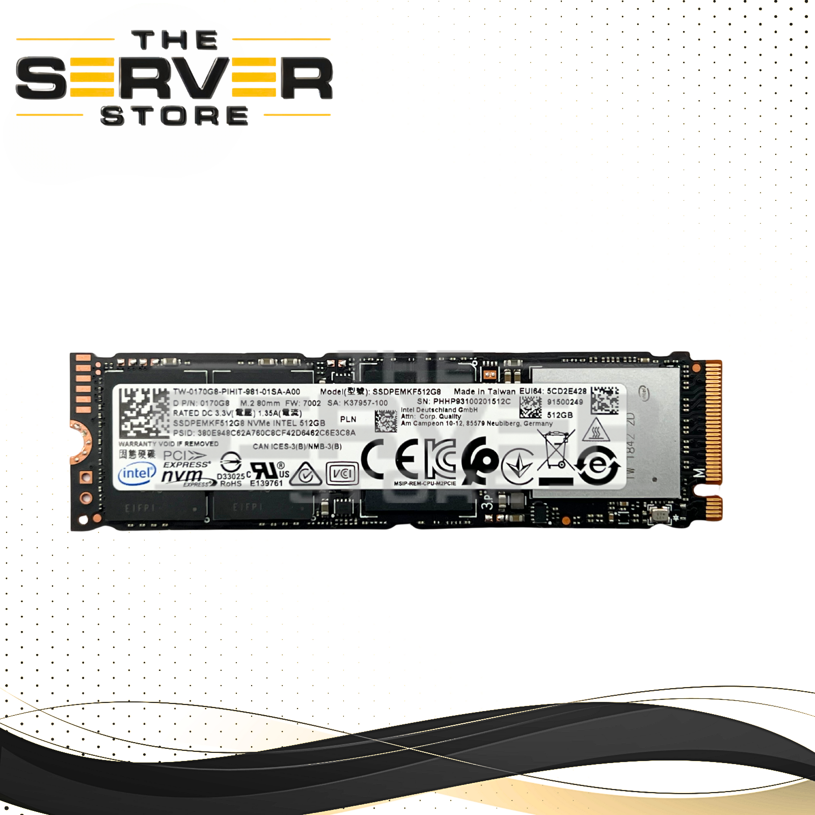 内蔵型SSD Intel 512GB NVMe SSD SSDPEMKF512G8 Dell 512GB NVMe M.2 2280 PCIe G3 x4 SSD Intel 600p SSDPEMKF512G8