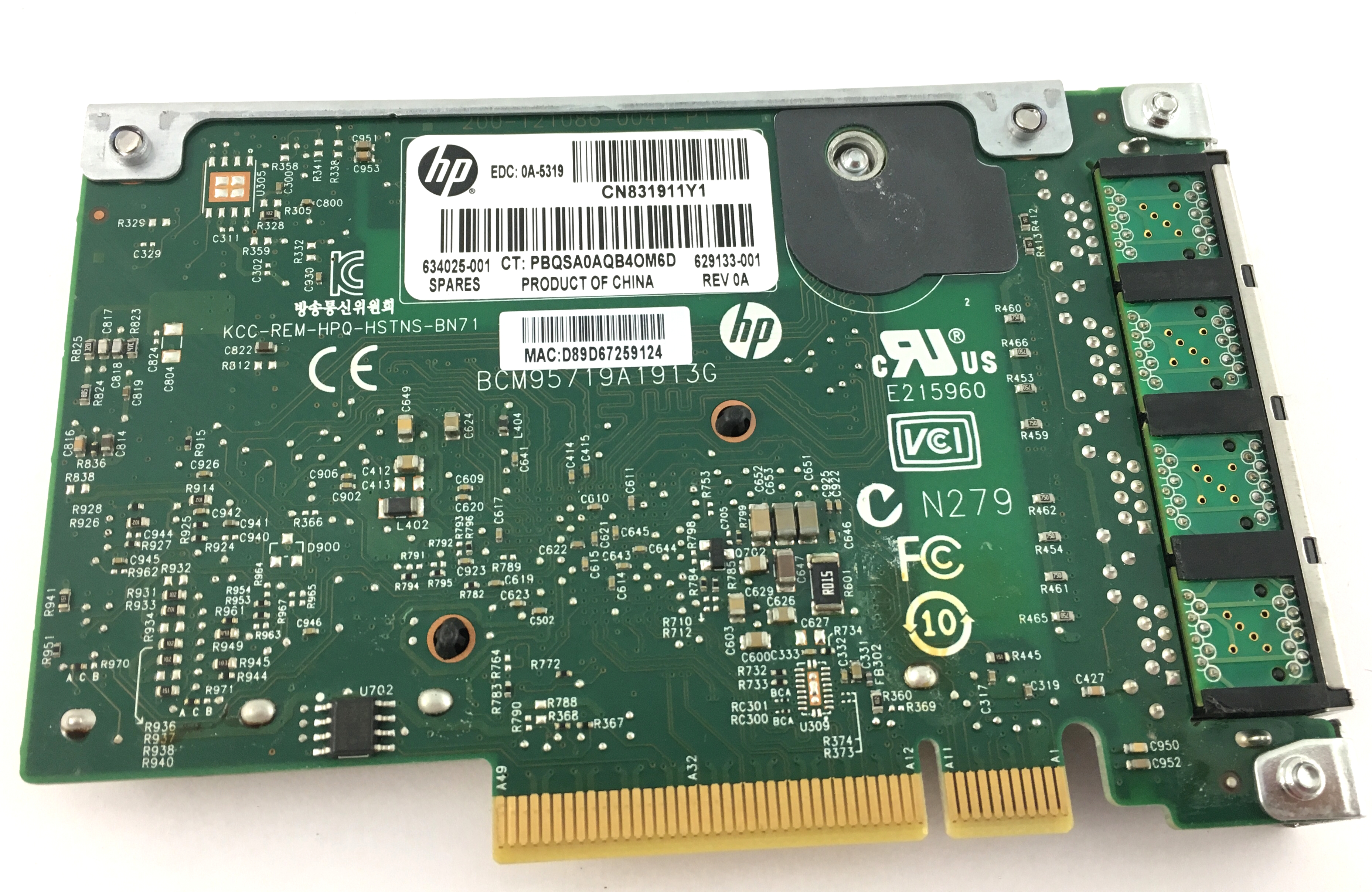 331FLR HP 331FLR 1GB 4-Port Ethernet Adapter 789897-001 | eBay
