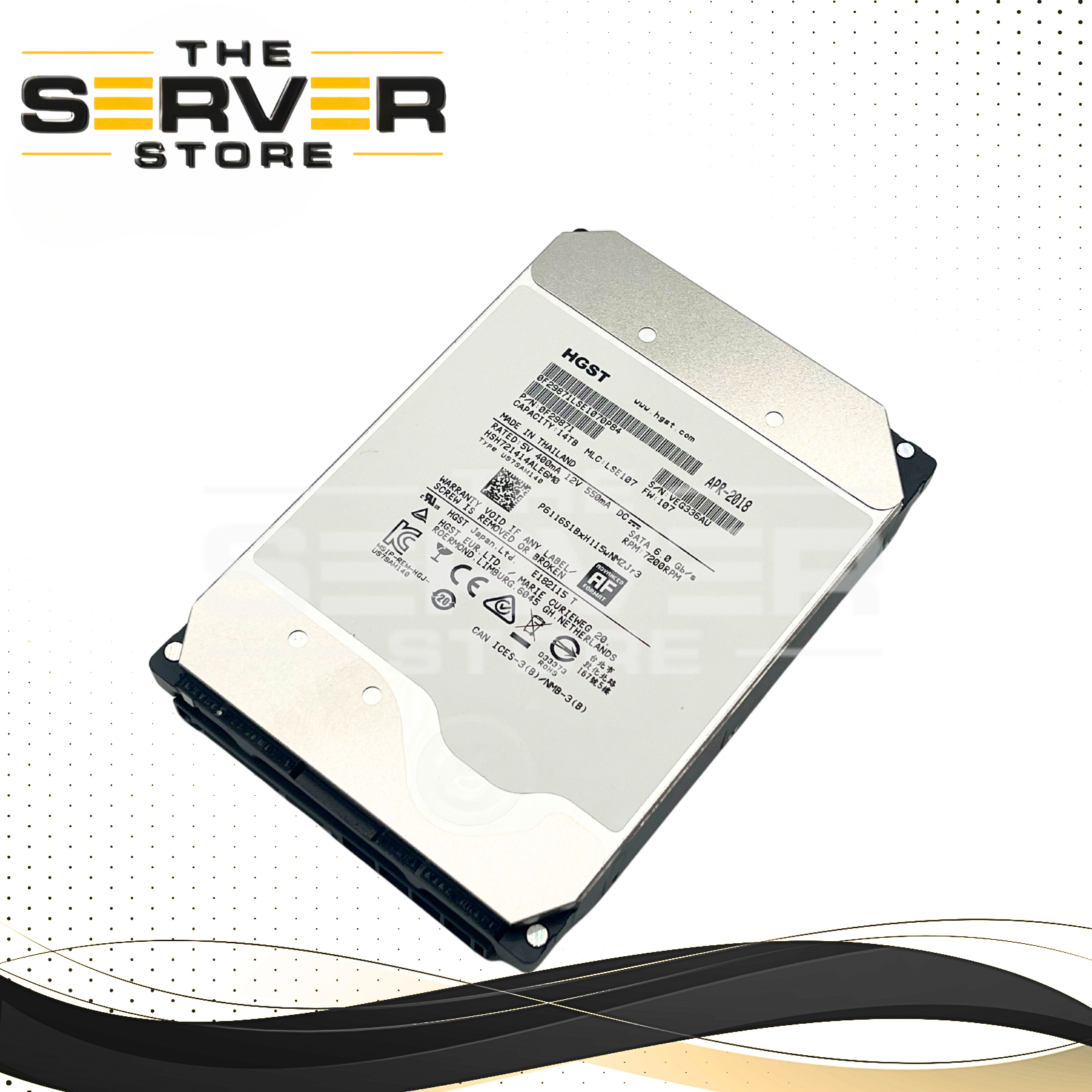 Use Only: Server with SMR Ctrl) HGST 14TB SATA 6G 7.2K 3.5