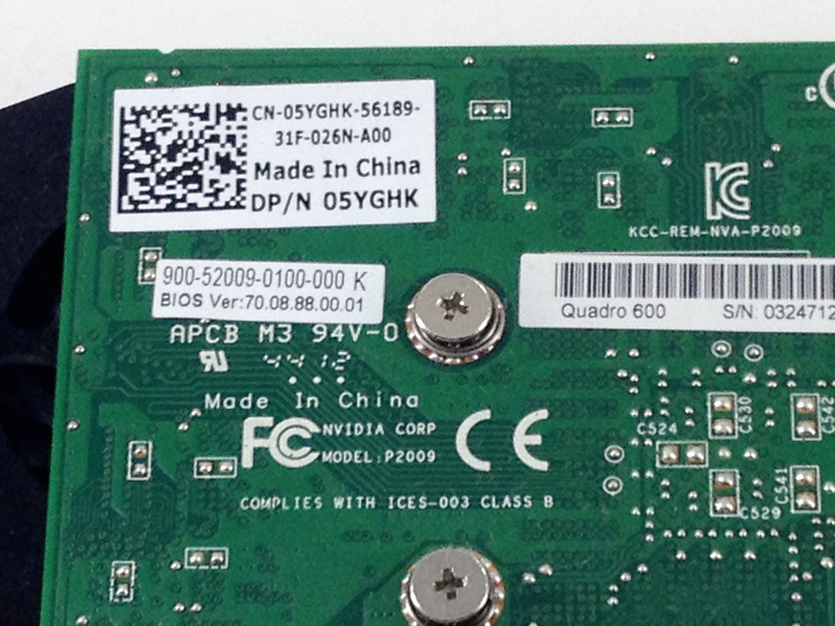 QUADRO600 DELL NVIDIA QUADRO K600 1GB GDDR5 PCIE GRAPHICS CARD eBay