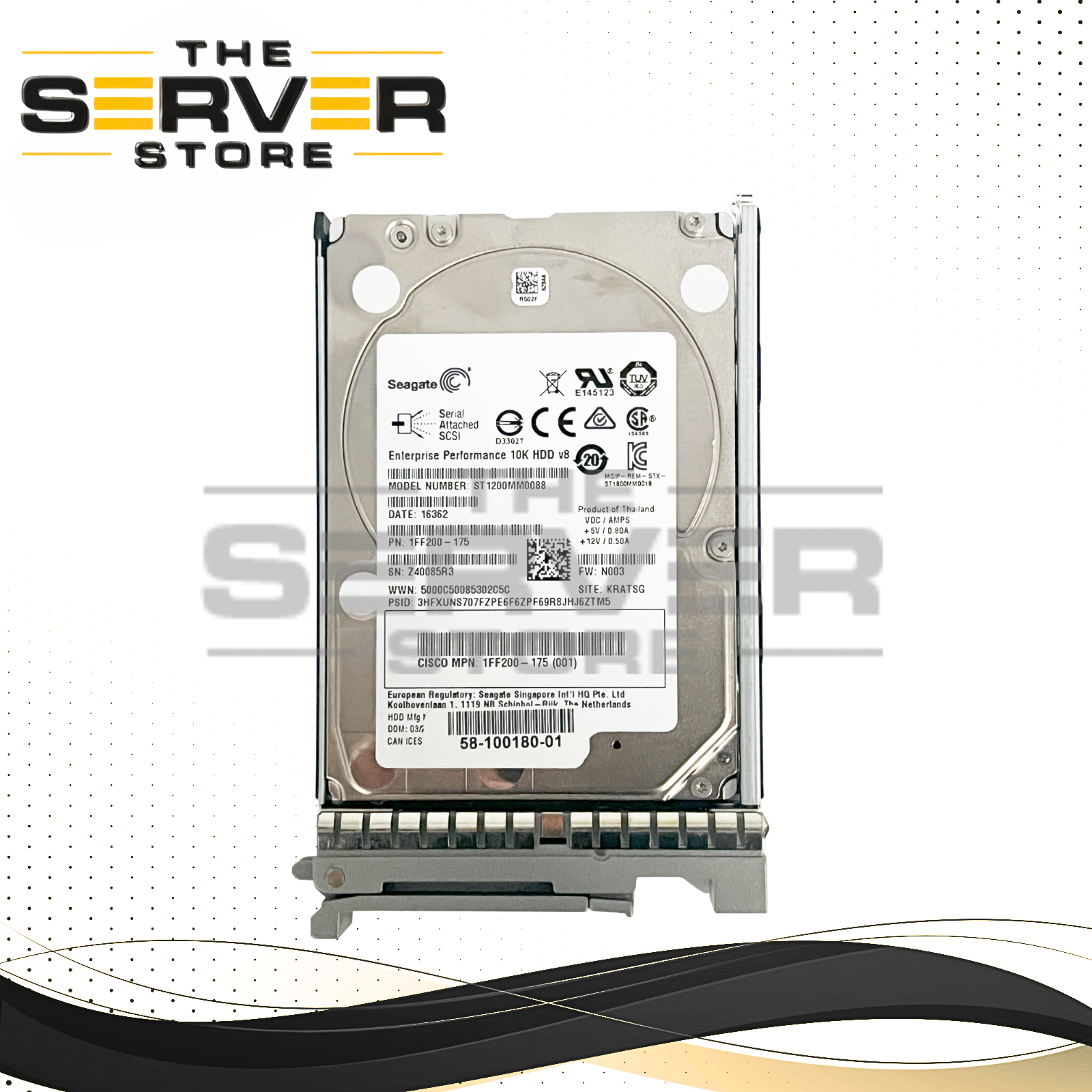 HDD Cisco 1.2 TB SAS 10K 2.5" UCS-HD12TB10K12G – Usato, Testato Al 100%