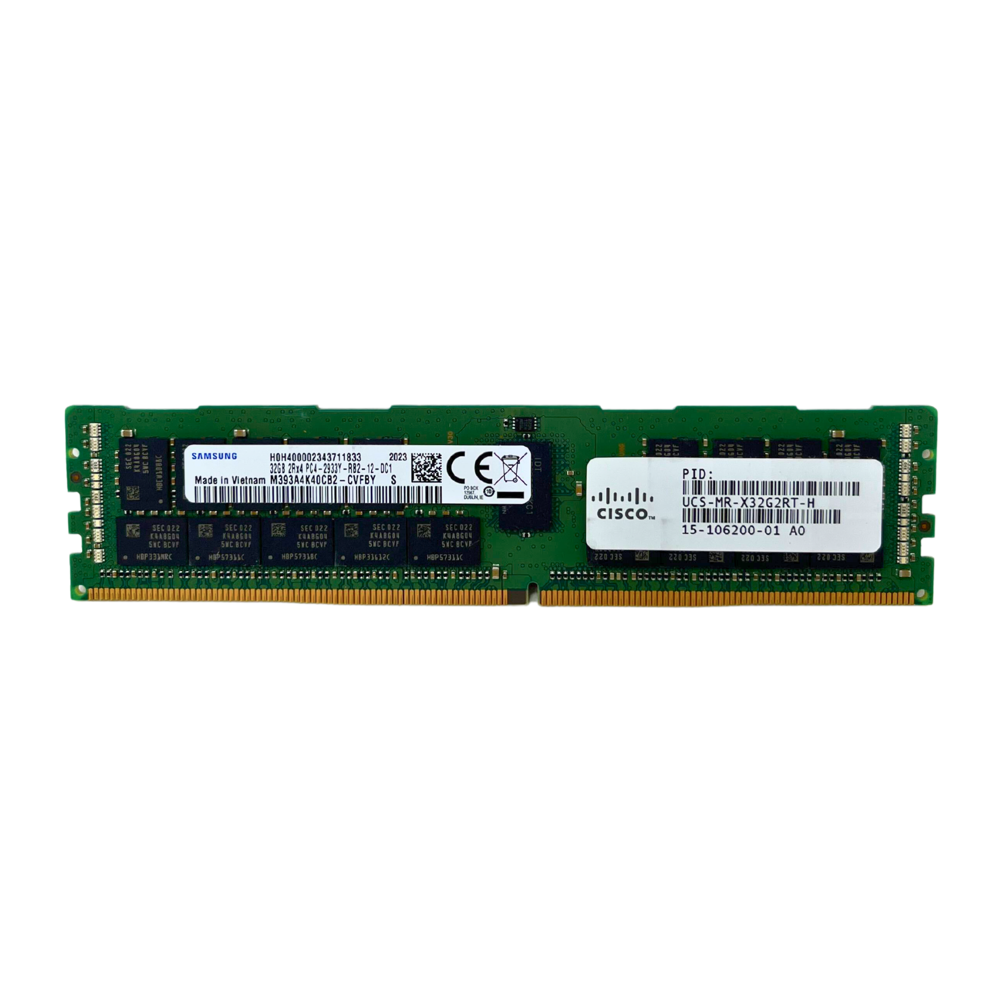 Cisco 32GB 2Rx4 DDR4-2933Y PC4-23400 ECC Registered Memory Cisco 32GB 2Rx4 DDR4-2933Y PC4-23400 ECC Registered Memory