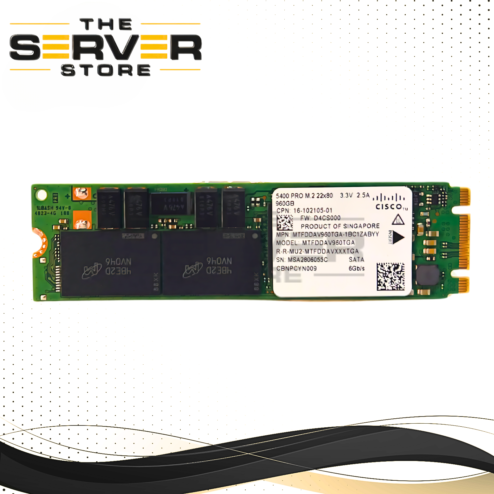 Micron 5400 PRO 2.5インチ960G Micron 5400 PRO960 GB SATA SSD