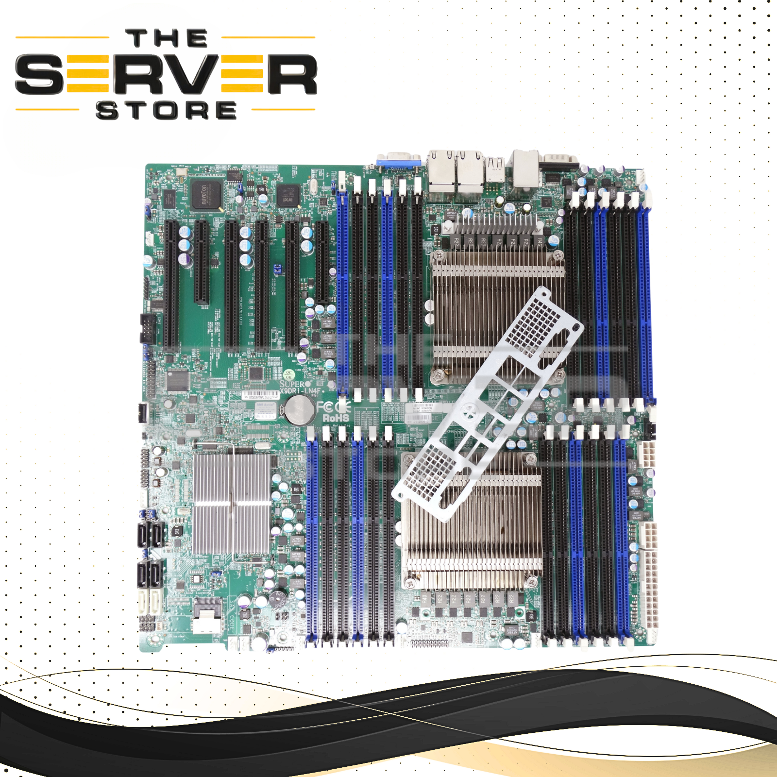 Supermicro Dual Socket LGA2011 Motherboard with Heatsinks I/O