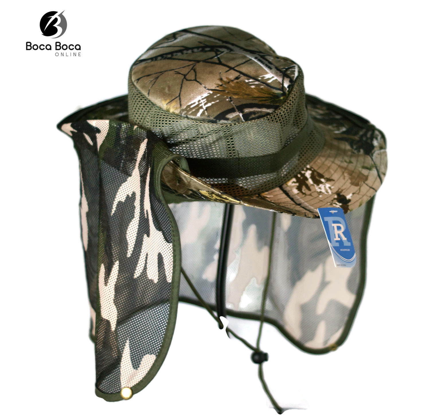 Boonie Outdoor Safari Sommermütze mit Nackenklappe & Sonnenschutz - Bild 13 von 13