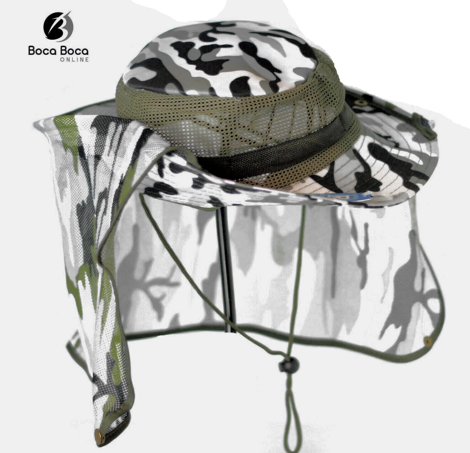 Boonie Outdoor Safari Sommermütze mit Nackenklappe & Sonnenschutz - Bild 9 von 13