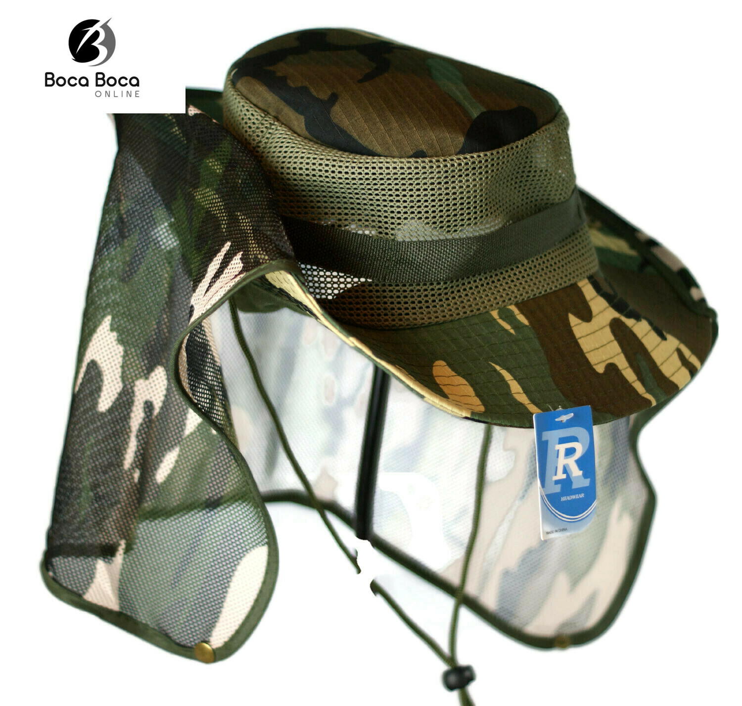Boonie Outdoor Safari Sommermütze mit Nackenklappe & Sonnenschutz - Bild 10 von 13