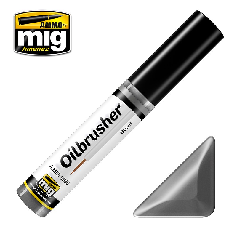AMMO Mig Jimenez Oilbrushers Vol 2 for detail painting & touch ups - 5 metallics - Picture 14 of 15