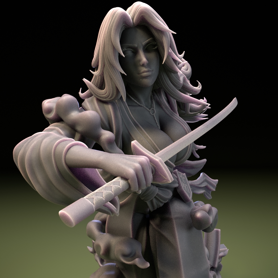 1:6 Scale Secretary Reaping Benefits High Quality Unpainted Resin Garage Kit - 第 7/10 張圖片