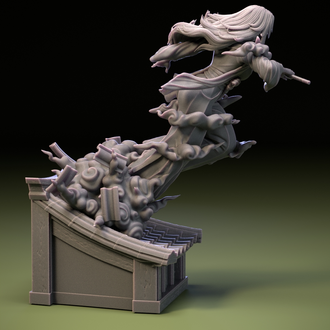 1:6 Scale Secretary Reaping Benefits High Quality Unpainted Resin Garage Kit - 第 9/10 張圖片