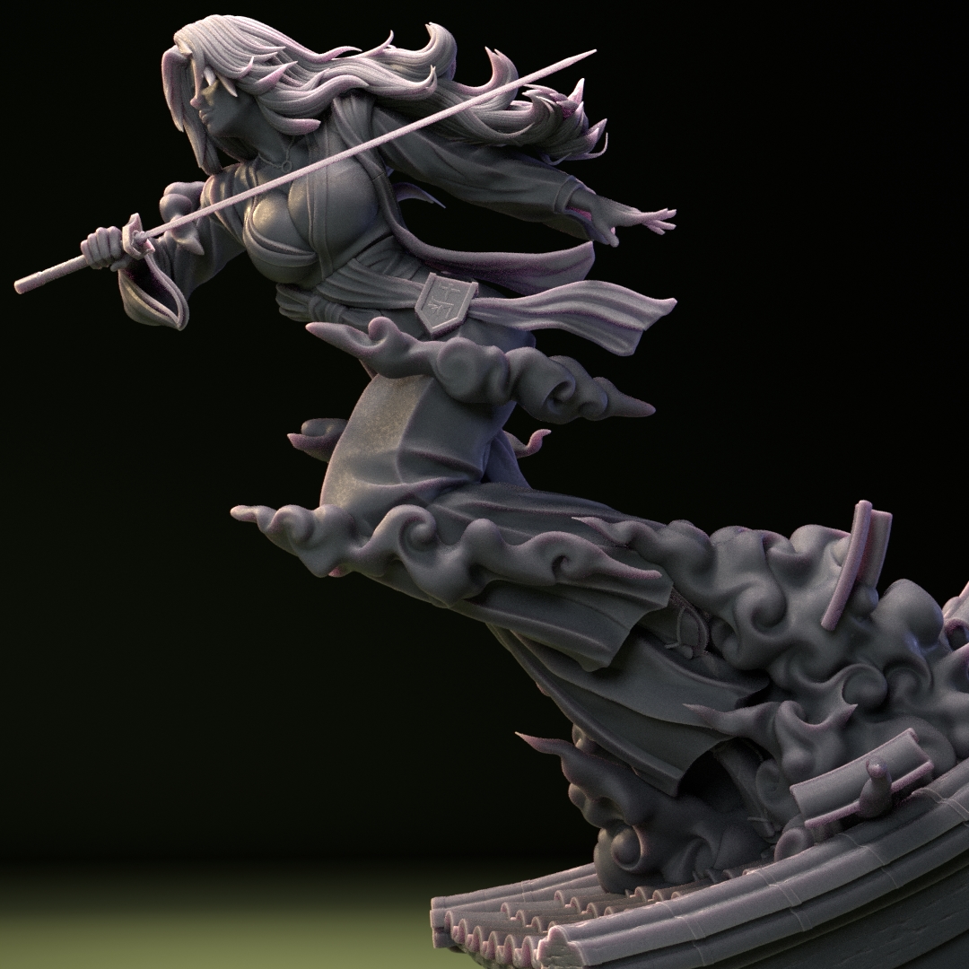 1:6 Scale Secretary Reaping Benefits High Quality Unpainted Resin Garage Kit - 第 8/10 張圖片