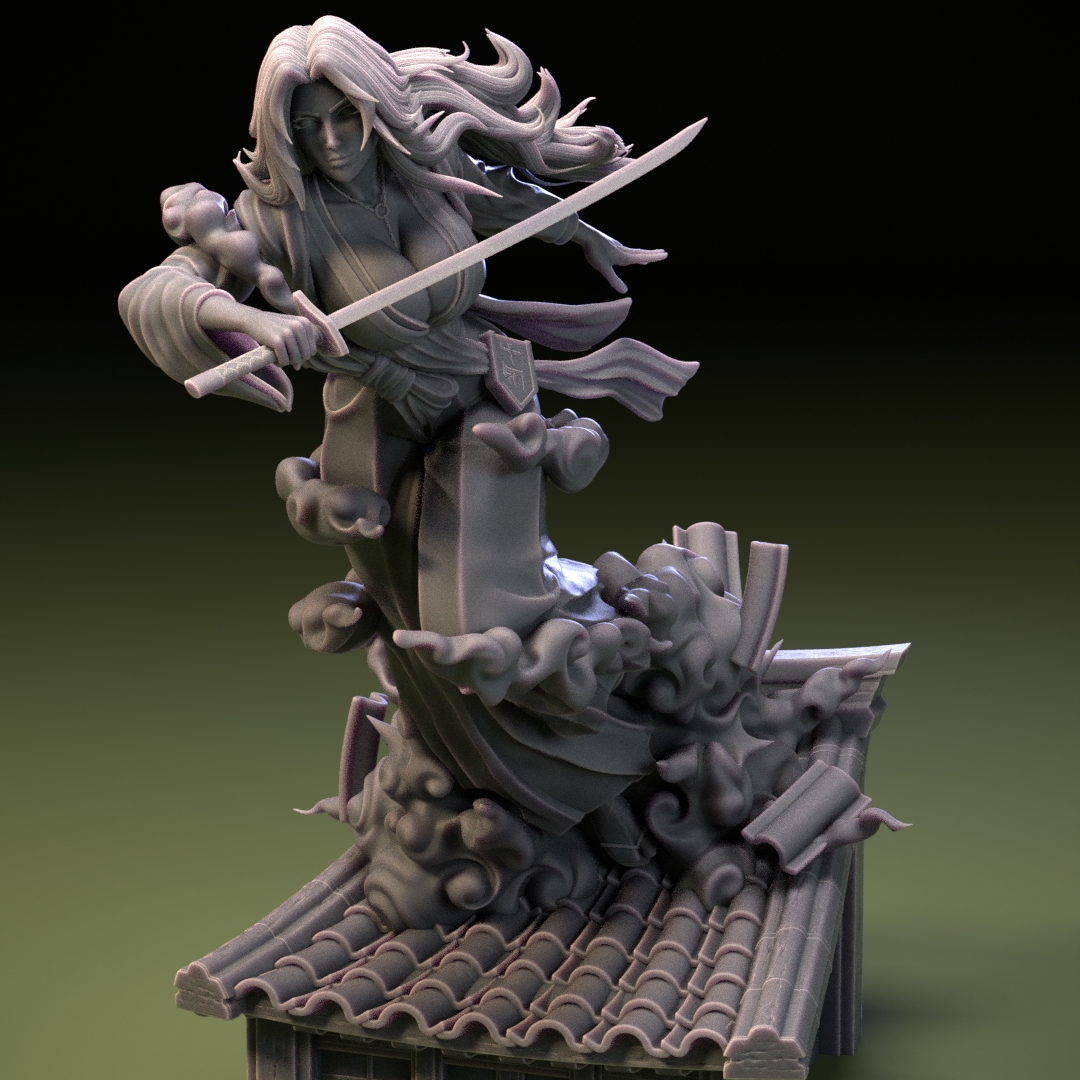 1:6 Scale Secretary Reaping Benefits High Quality Unpainted Resin Garage Kit - 第 5/10 張圖片