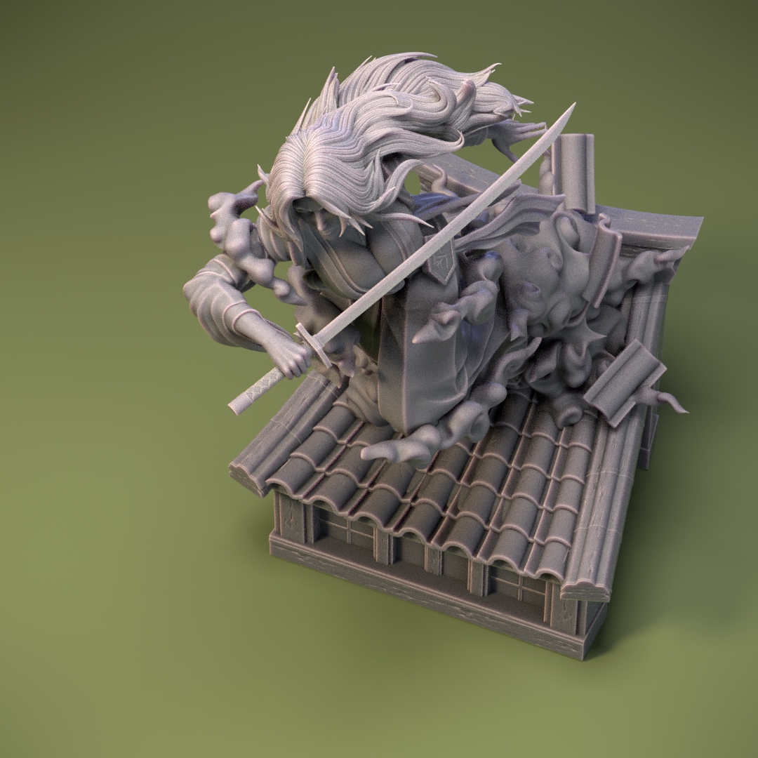 1:6 Scale Secretary Reaping Benefits High Quality Unpainted Resin Garage Kit - 第 6/10 張圖片