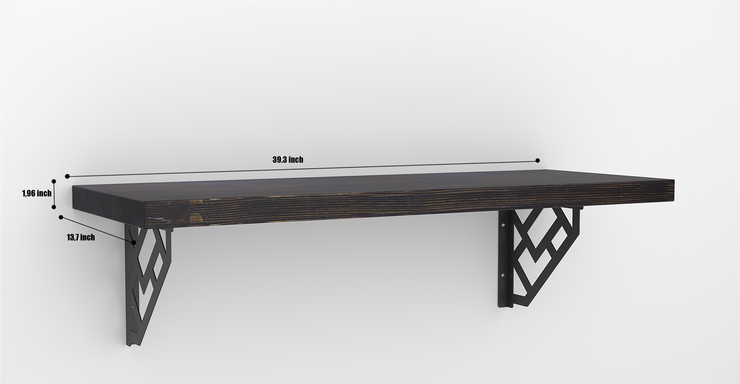 MCC Wandmontage Schreibtisch Bar Tisch für kleine Räume Küchentheke, Wäscheregal - Bild 43 von 60