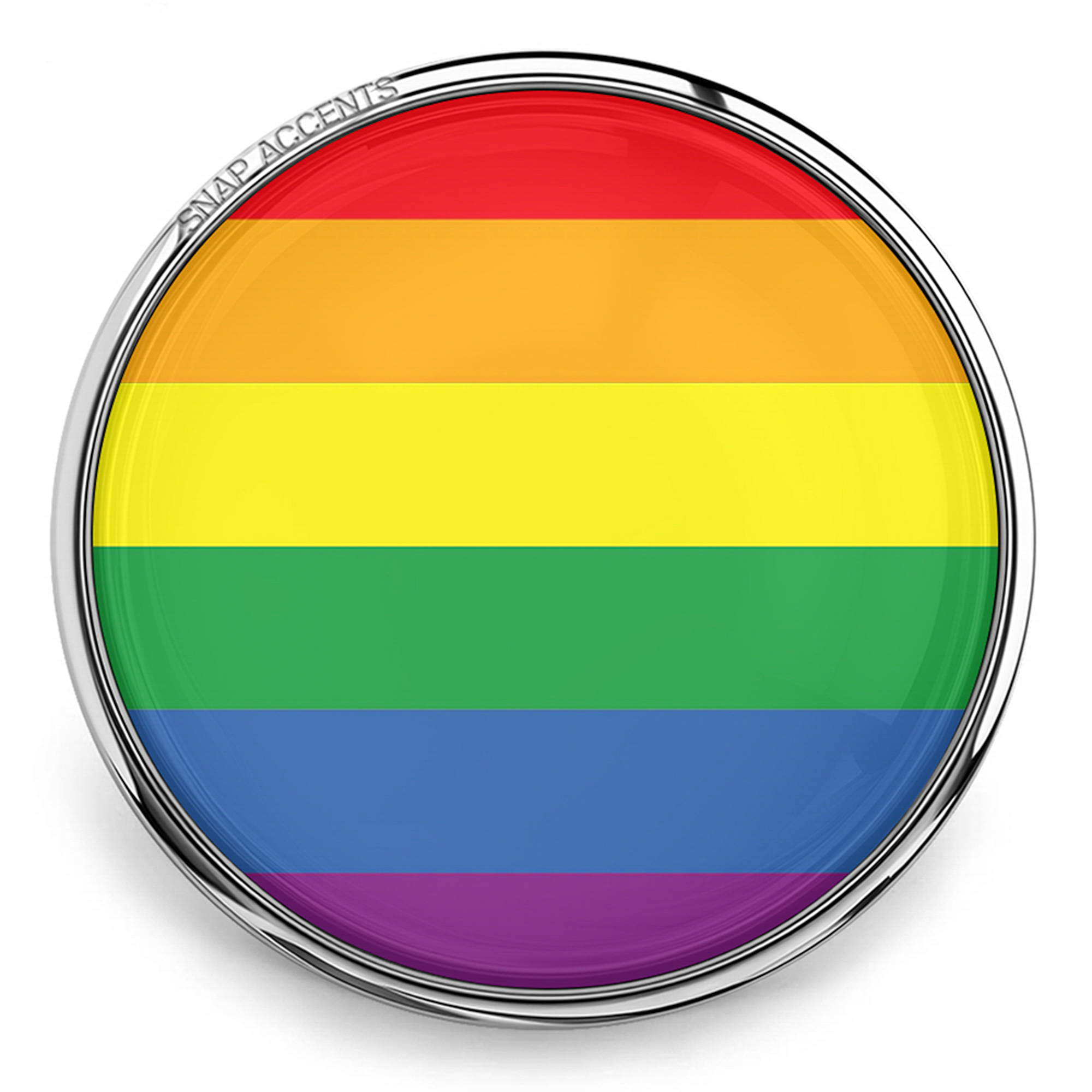 Regenbogen Druckknopf Schmuck 18mm Ingwer Charm Bunt Stolz LGBTQ Druckknopf - Bild 9 von 10