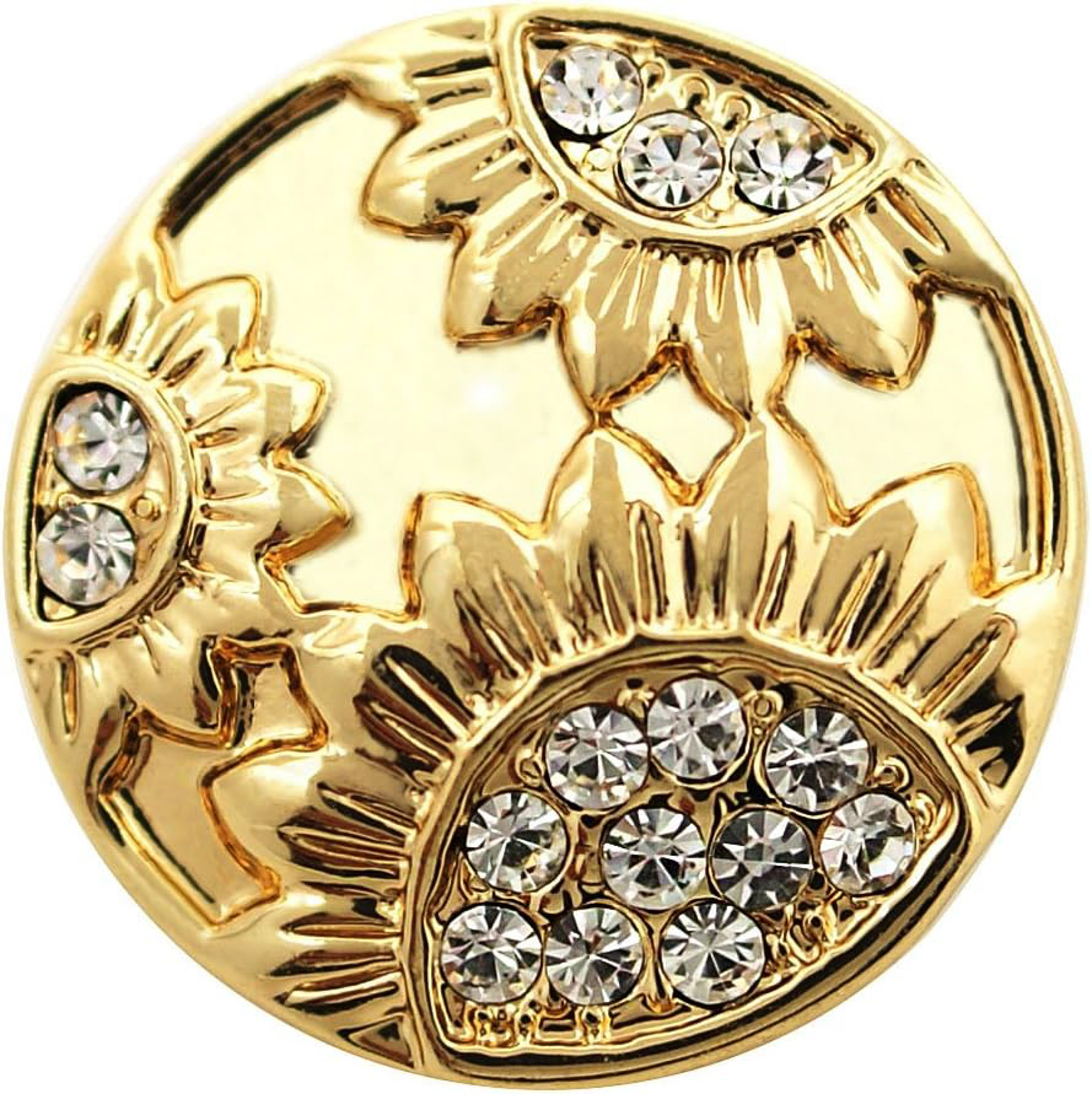 Girasol Joyería a Presión Jengibre Dije 18MM Flor Intercambiable Botón a Presión - Imagen 19 de 27