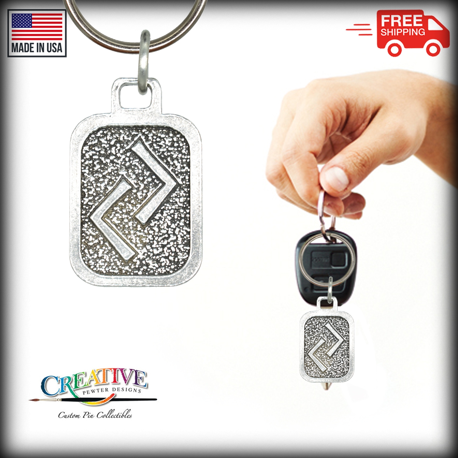 Metall Rune Schlüsselanhänger, nordische Wikinger Symbole, antikes Zinn, Geschenk, Made in USA - Bild 71 von 198