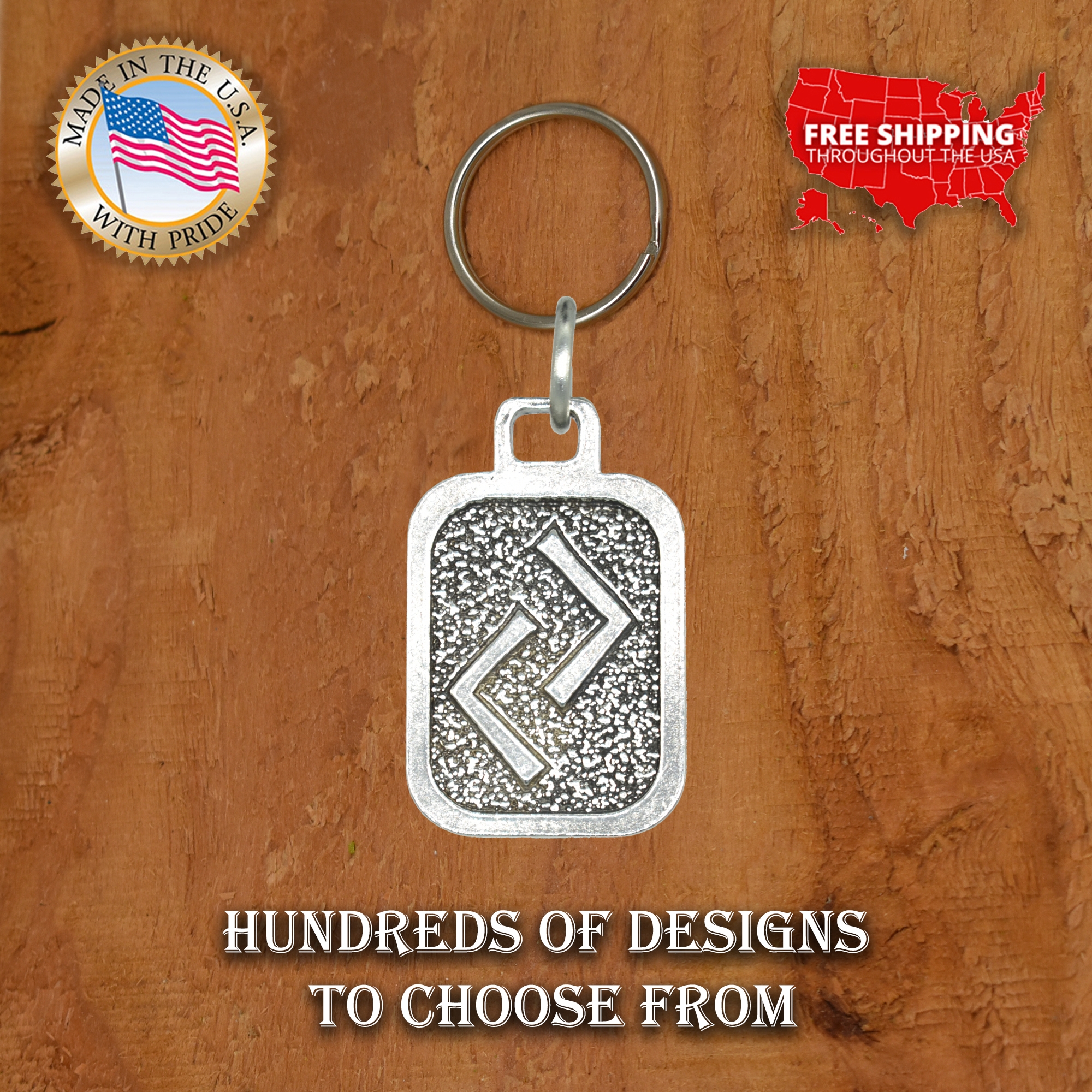 Metall Rune Schlüsselanhänger, nordische Wikinger Symbole, antikes Zinn, Geschenk, Made in USA - Bild 77 von 198