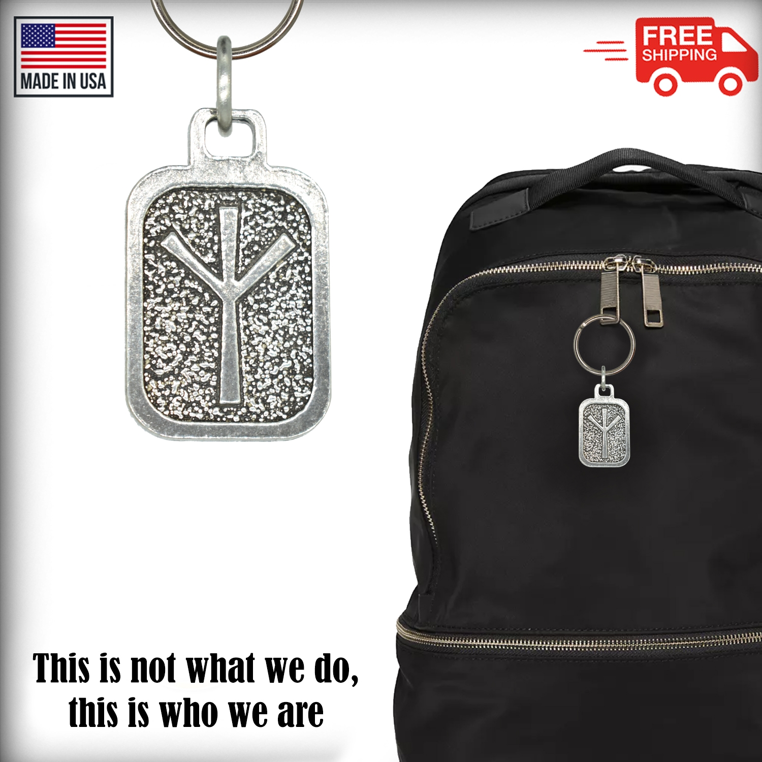 Metall Rune Schlüsselanhänger, nordische Wikinger Symbole, antikes Zinn, Geschenk, Made in USA - Bild 84 von 198