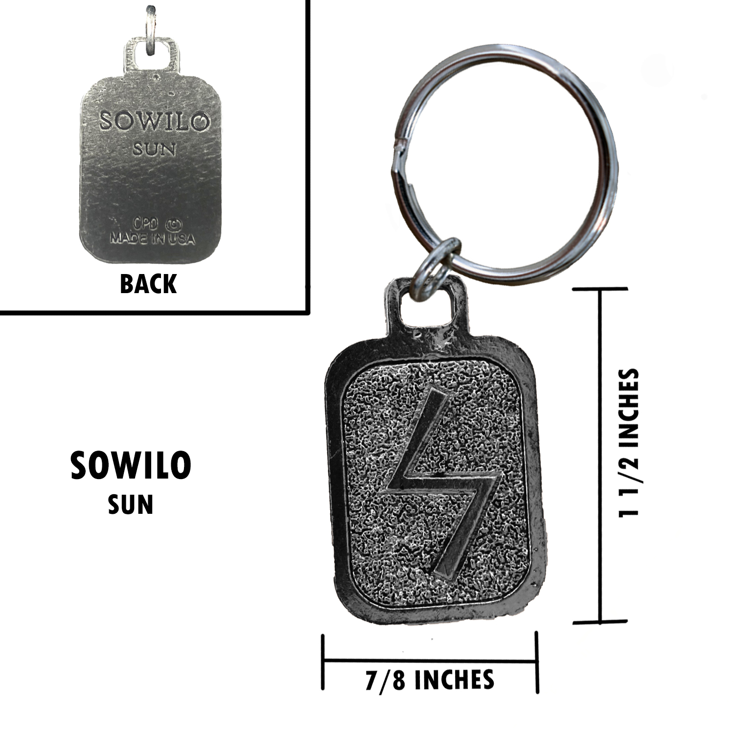 Metall Rune Schlüsselanhänger, nordische Wikinger Symbole, antikes Zinn, Geschenk, Made in USA - Bild 120 von 198