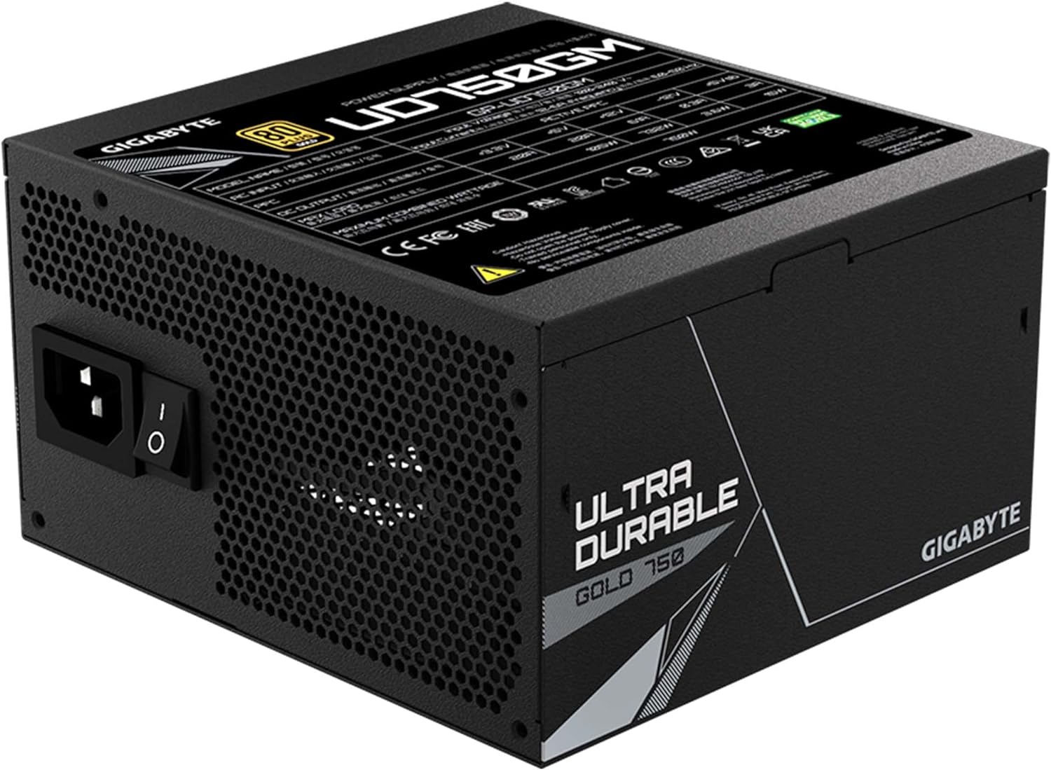 GIGABYTE UD750GM 電源 750 W (未使用） Gigabyte GP-UD750GM 750W Gold Power Supply PSU (No Cables