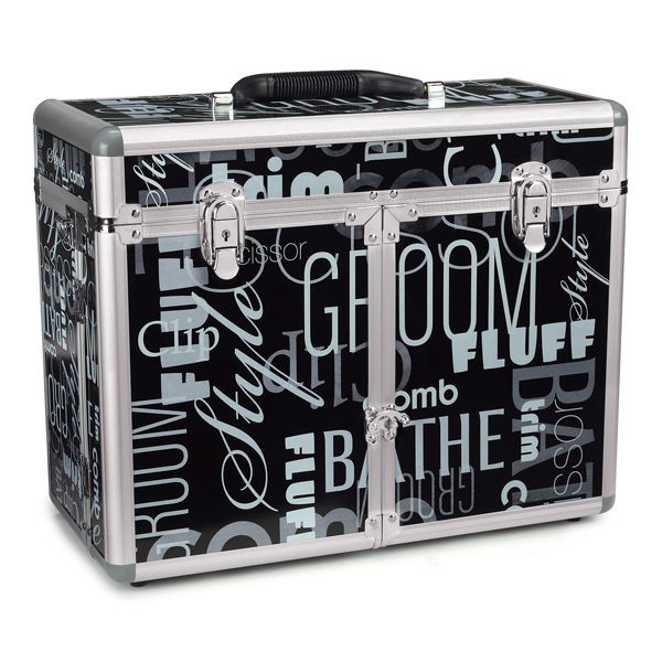 Professional Quality Grooming Tool Organizer Case Purple Chrome or