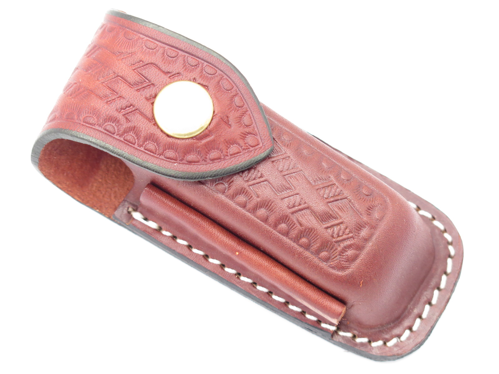 VICTORINOX SWISS ARMY LARGE LEATHER SHEATH MOUNTAINEER HUNTSMAN FOLDING