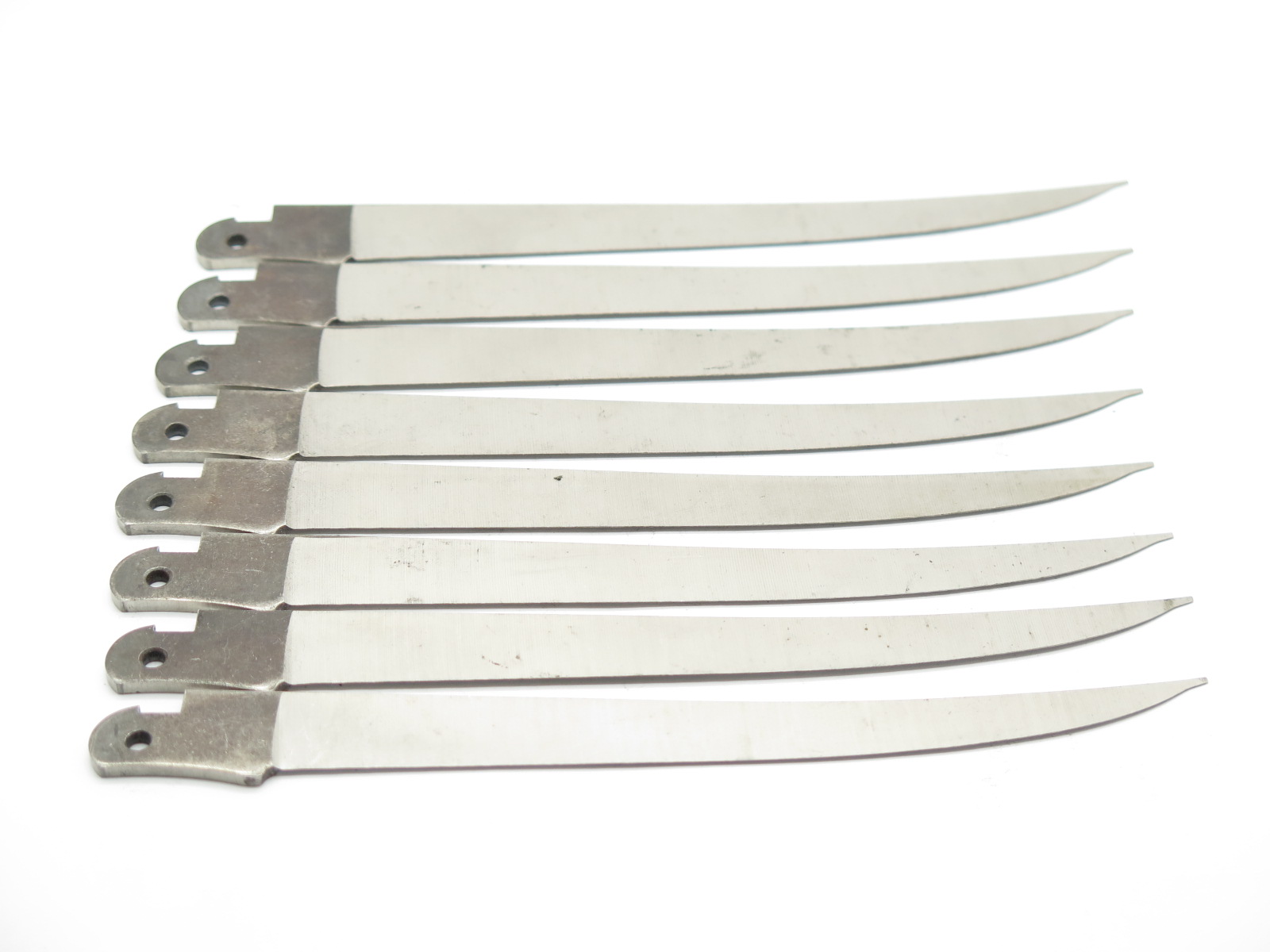 Lot of 8 Vtg Schrade MA6 Fillet Folding Fishing Knife Blade Blank