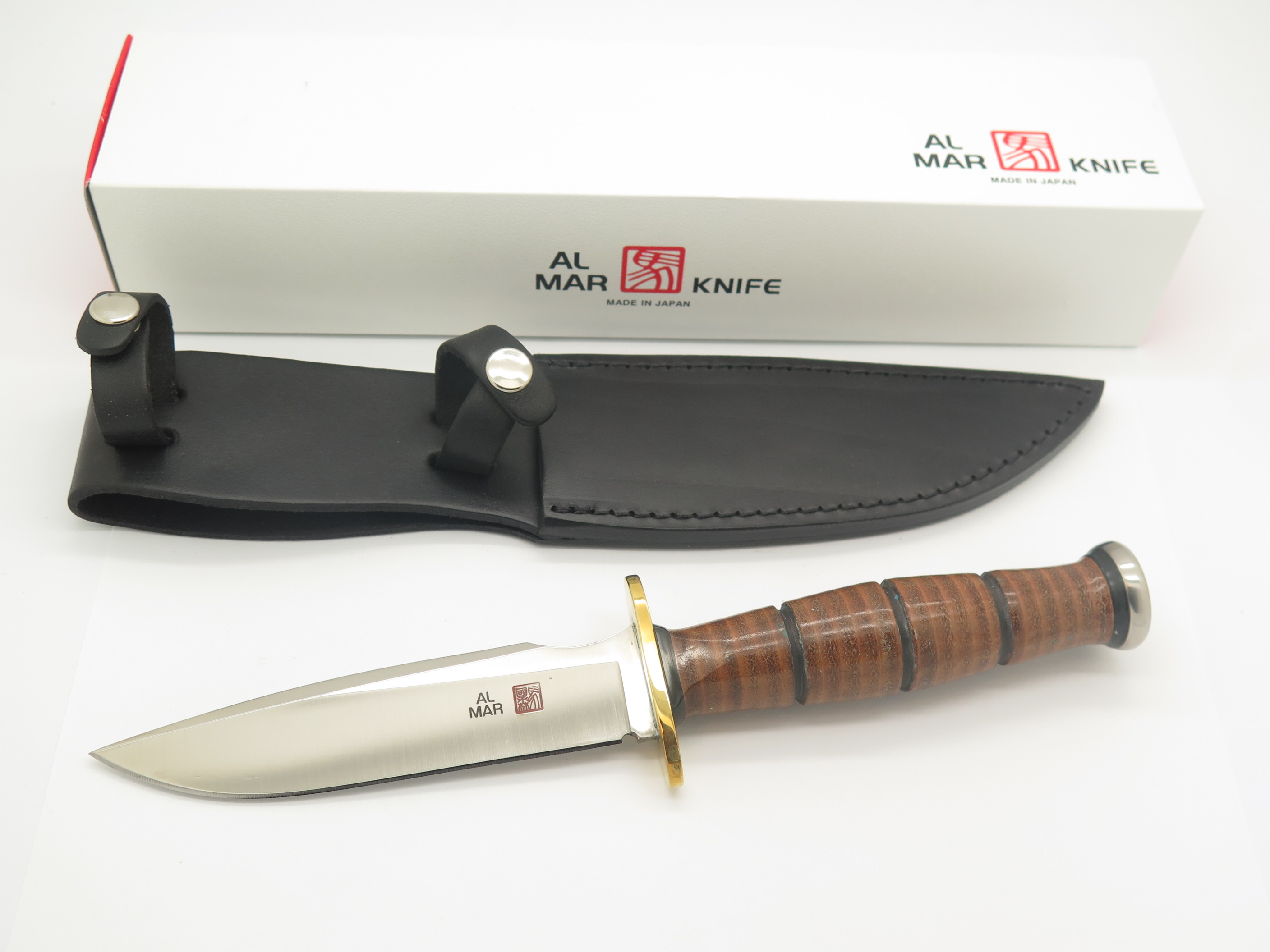 Vintage Al Mar 4020 Grunt I Seki Japan Fixed Blade Combat Fighter Knife (Blem)