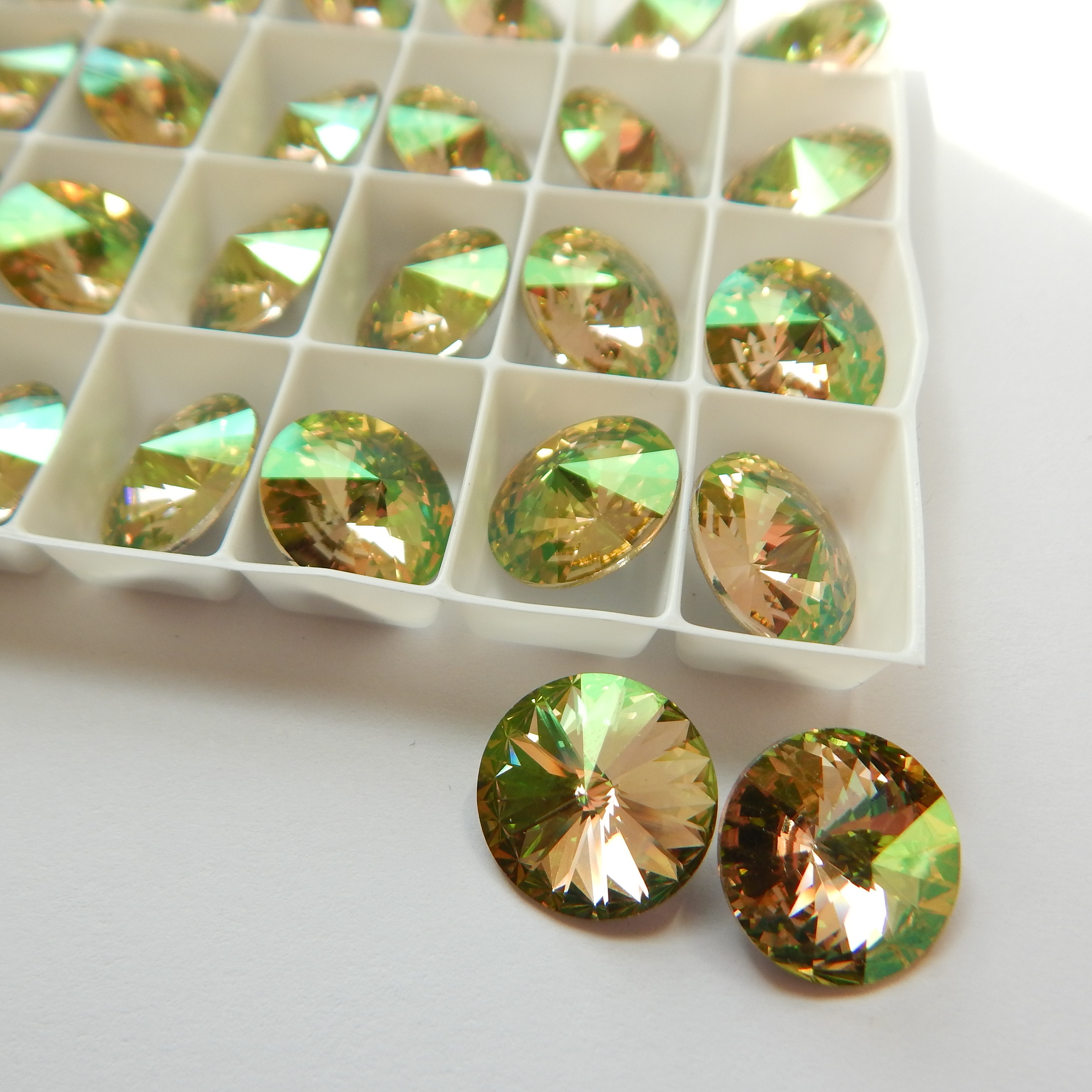 14mm 1122 Swarovski Rivoli (2 Pieces) - Choose color - Picture 12 of 22