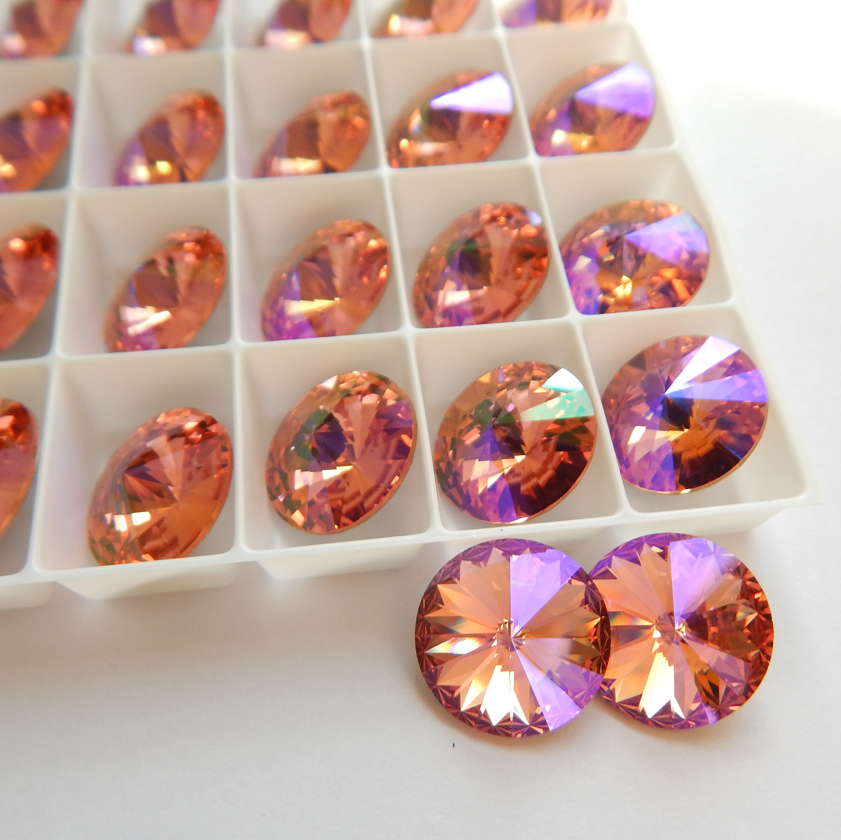 14mm 1122 Swarovski Rivoli (2 Pieces) - Choose color - Picture 18 of 22