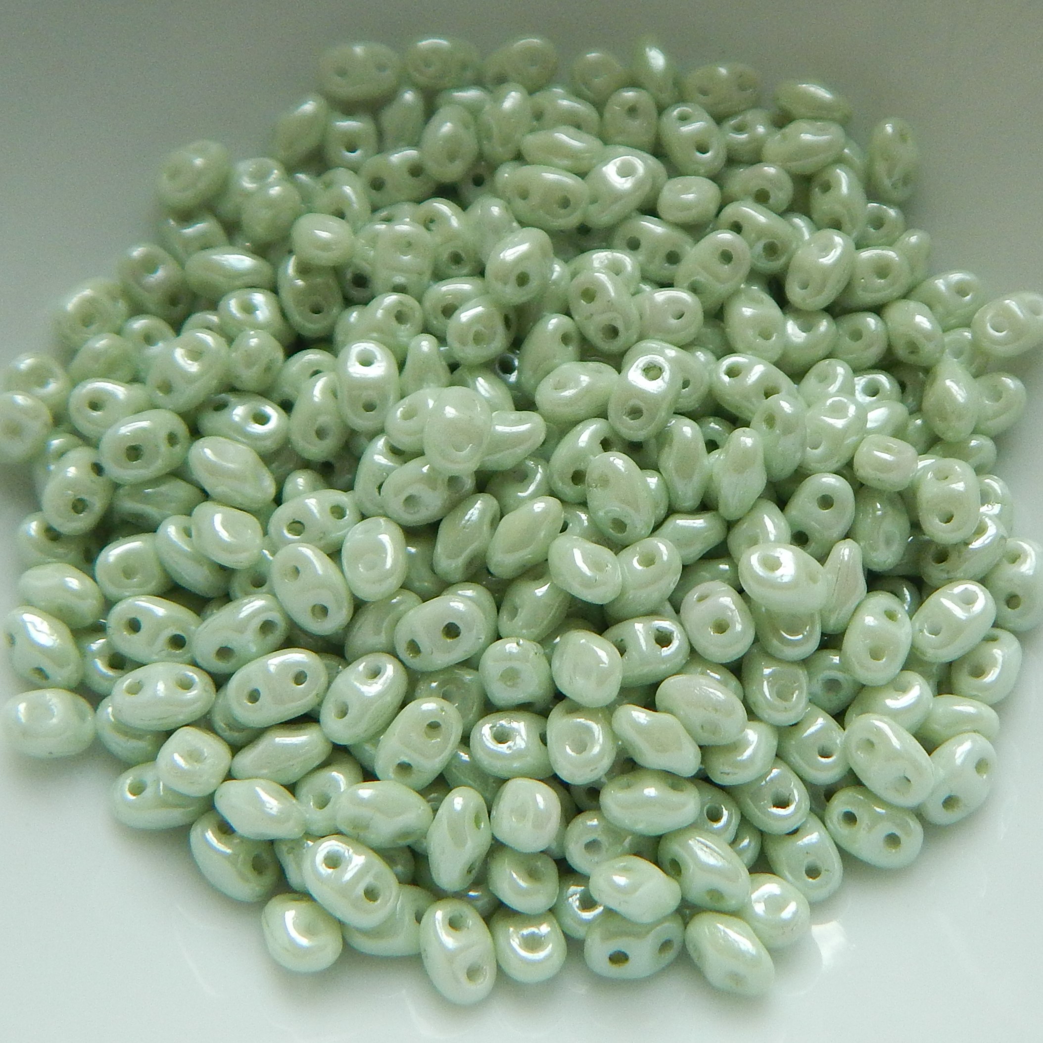 Miniduo Two hole beads 10 grams -Choose Color- Czech Glass - Picture 26 of 26