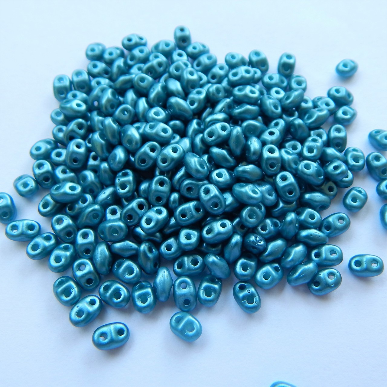 Miniduo Two hole beads 10 grams -Choose Color- Czech Glass - Picture 17 of 26