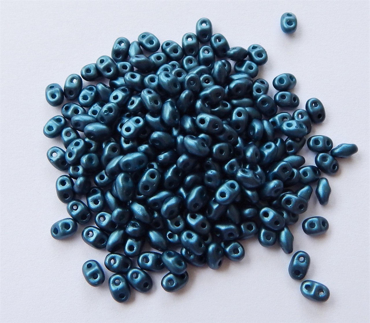 Miniduo Two hole beads 10 grams -Choose Color- Czech Glass - Picture 18 of 26