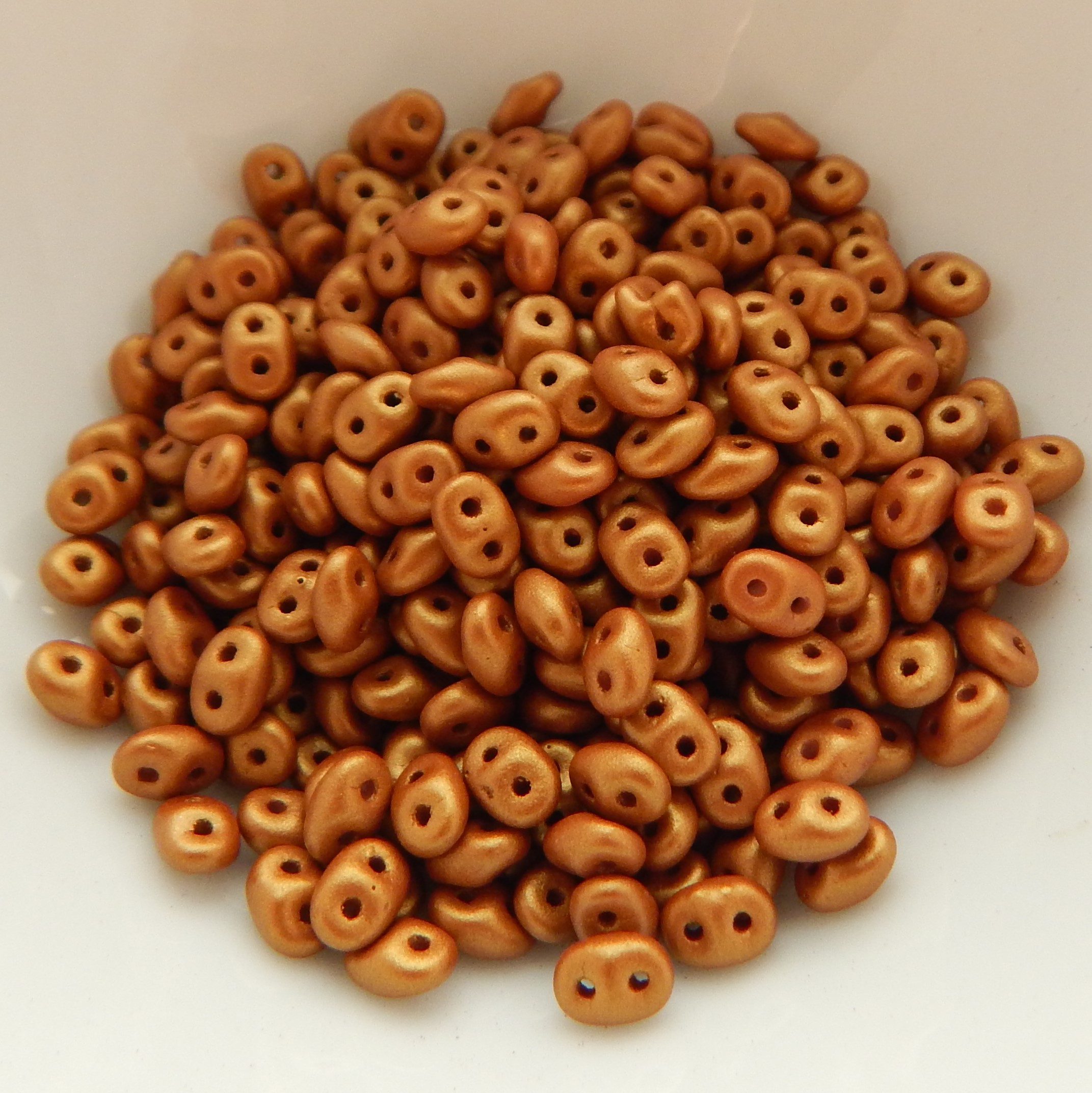 2x5mm SuperDuo Beads - Gold Shine Colors, Choose color - 10 grams Czech Glass - Picture 8 of 8