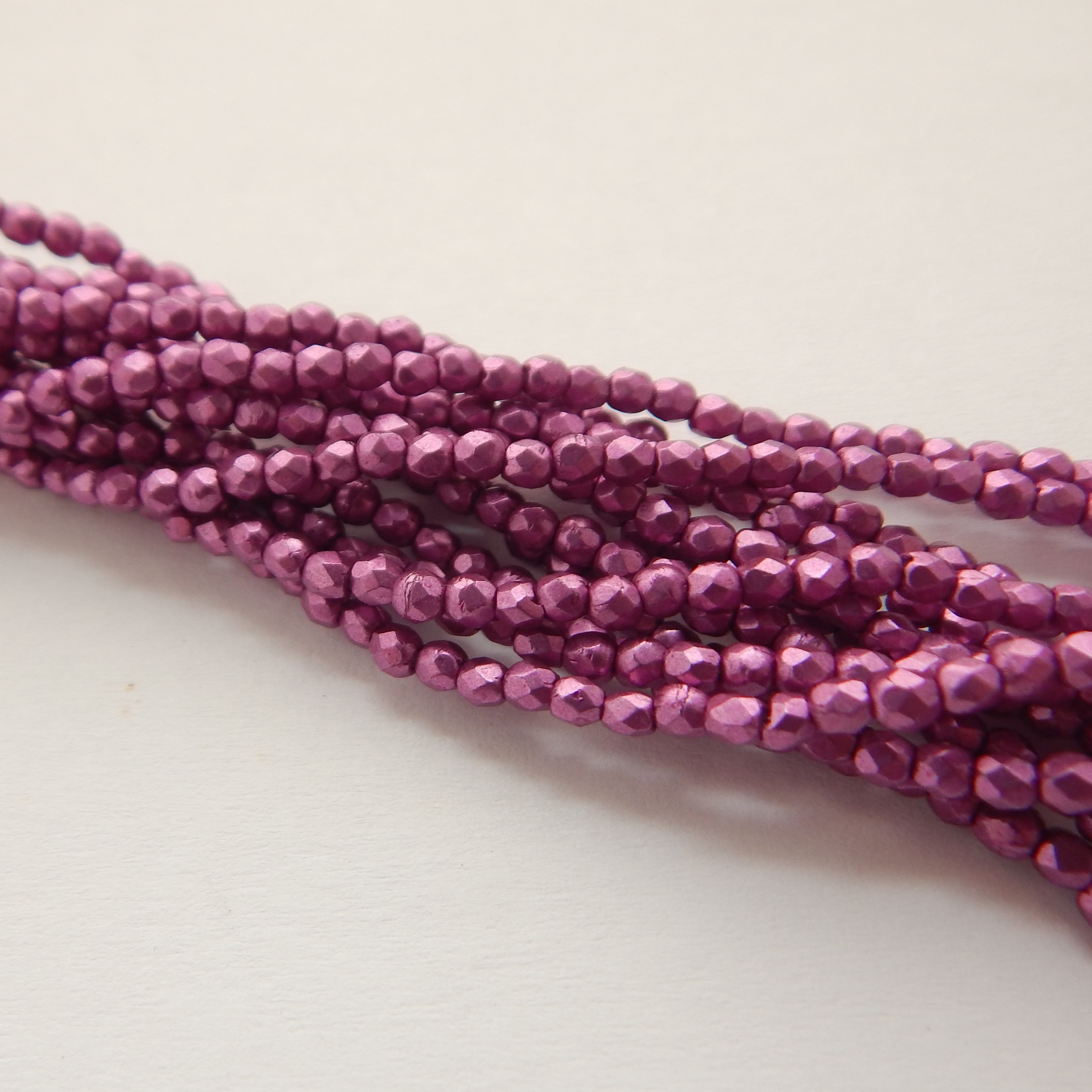 2mm Fire Polished Faceted (100 beads) -Choose Color- Czech Glass - Picture 35 of 92