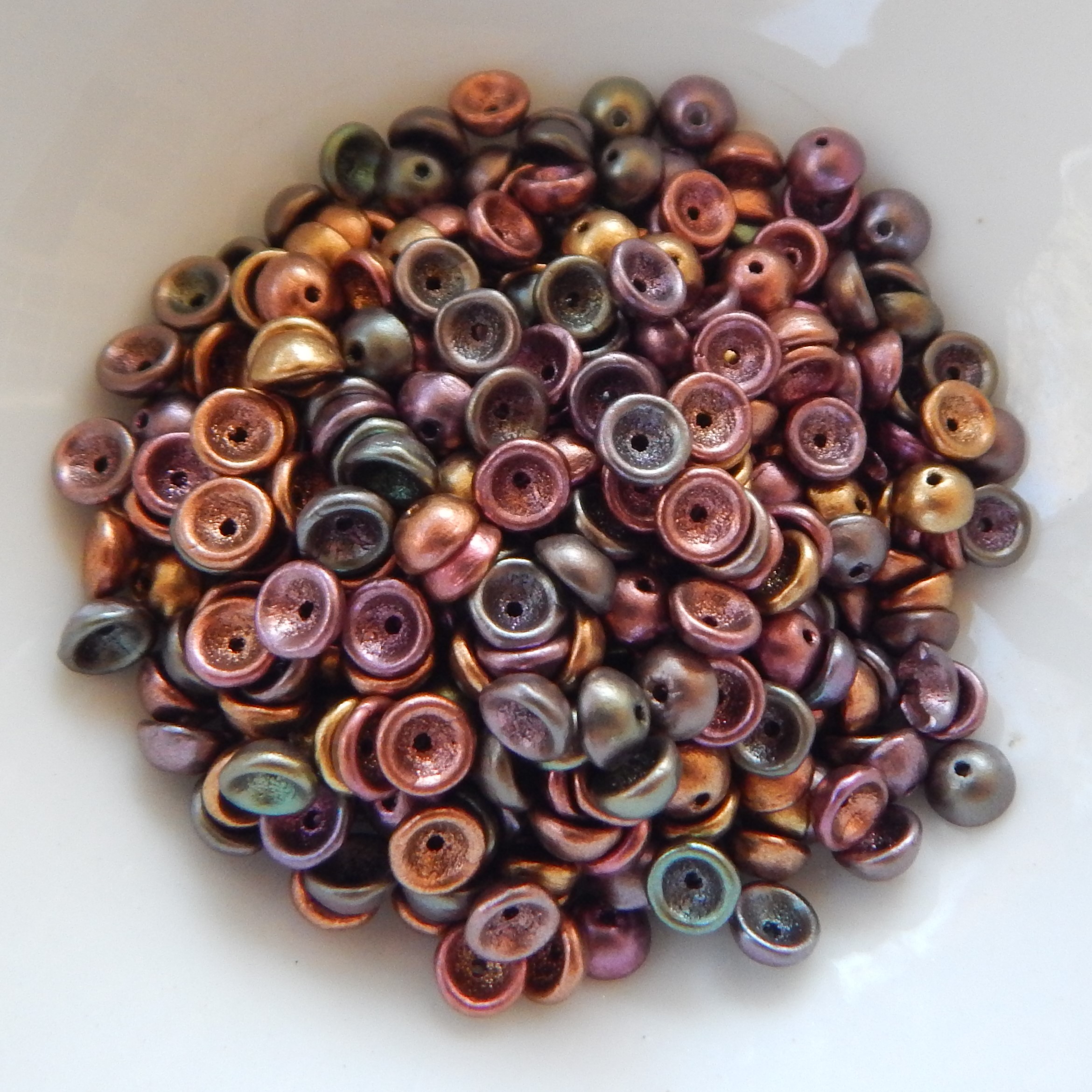 4x2mm Teacup 10 grams Beads - Choose Color - Czech Glass Beads - Picture 2 of 72