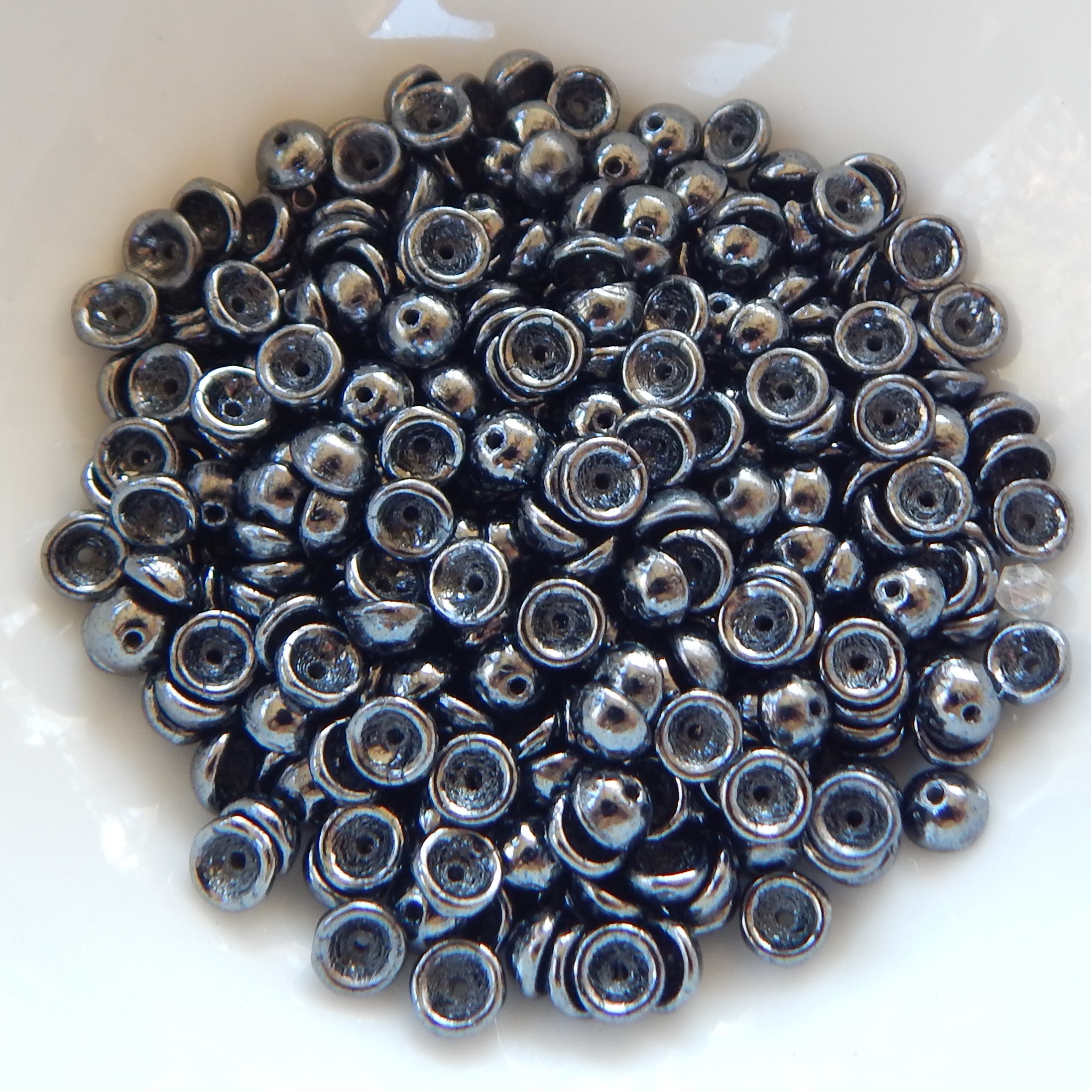 4x2mm Teacup 10 grams Beads - Choose Color - Czech Glass Beads - Picture 6 of 72
