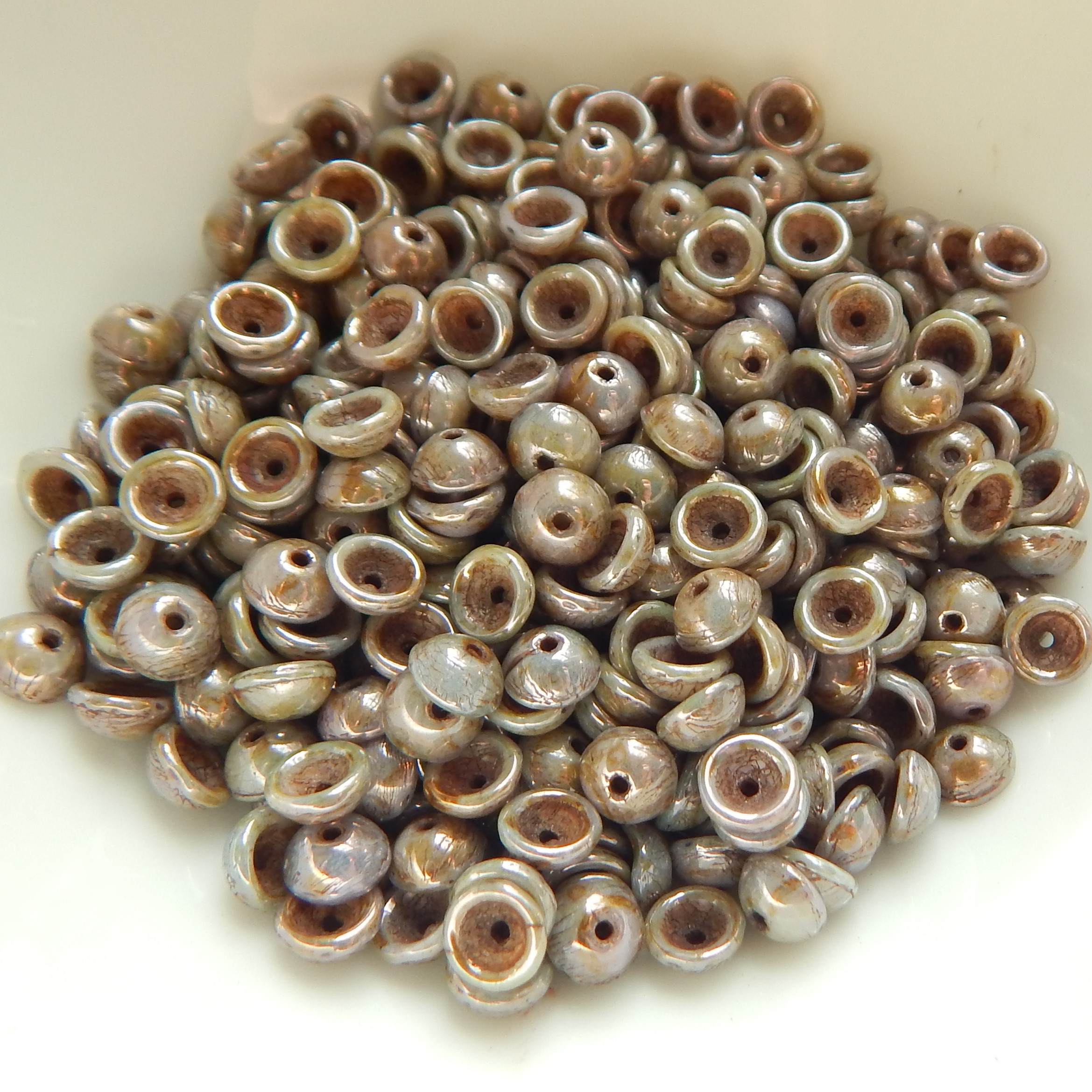 4x2mm Teacup 10 grams Beads - Choose Color - Czech Glass Beads - Picture 15 of 72