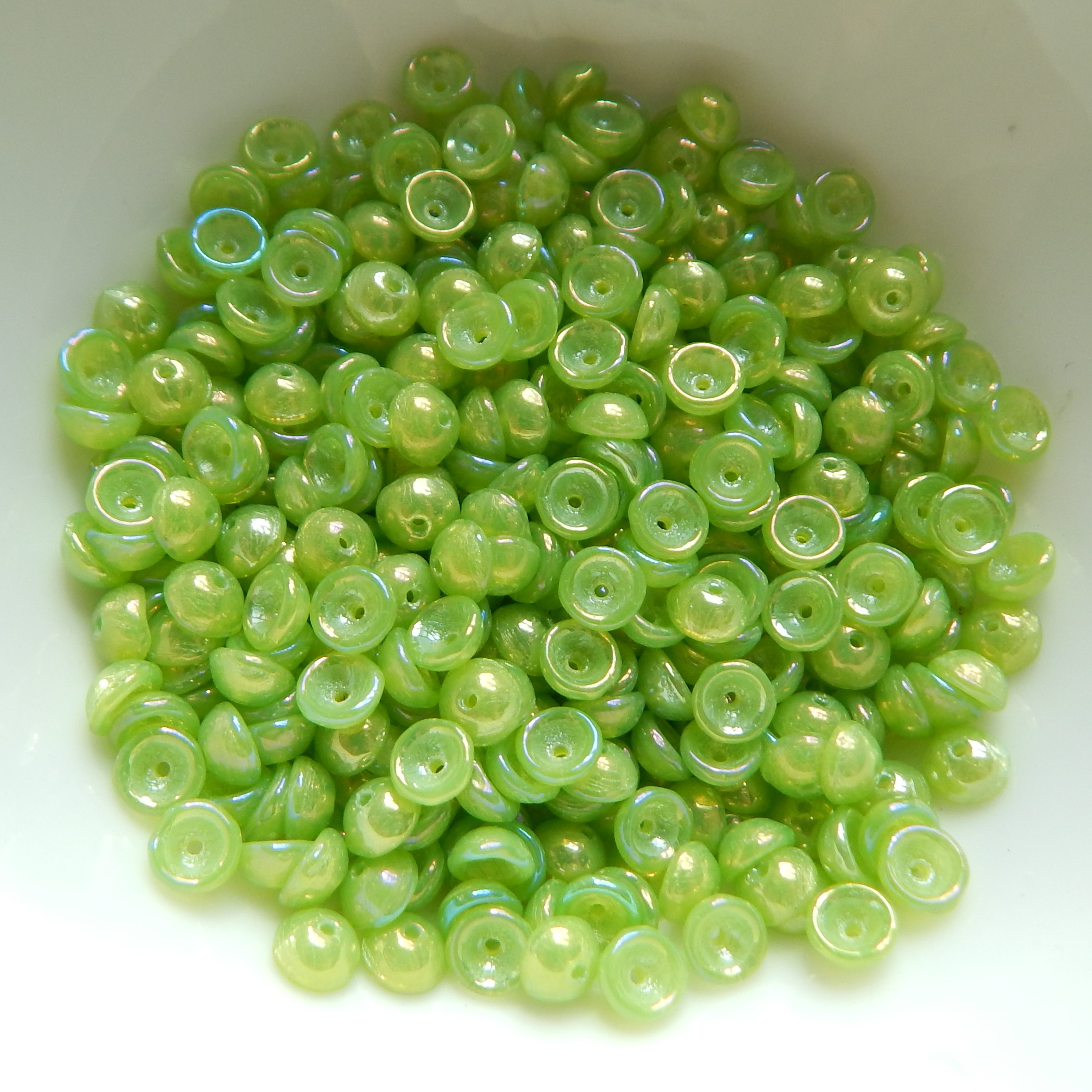 4x2mm Teacup 10 grams Beads - Choose Color - Czech Glass Beads - Picture 29 of 72