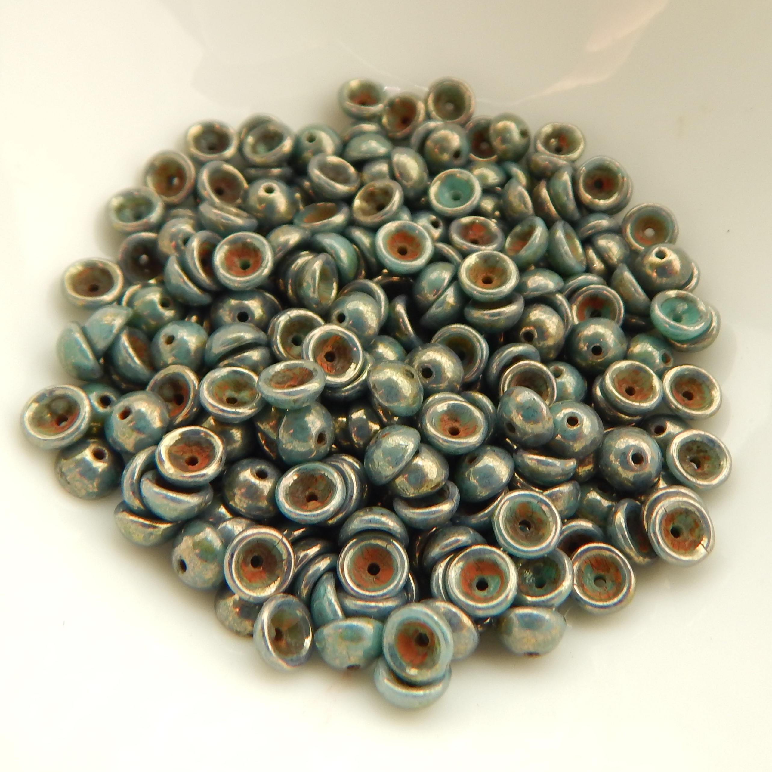 4x2mm Teacup 10 grams Beads - Choose Color - Czech Glass Beads - Picture 51 of 72