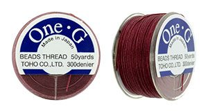 Choose Color - TOHO One-G Nylon Beading Thread 50 Yard Spool - (1 Spool) - Picture 7 of 21