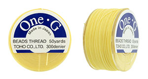 Choose Color - TOHO One-G Nylon Beading Thread 50 Yard Spool - (1 Spool) - Picture 16 of 21