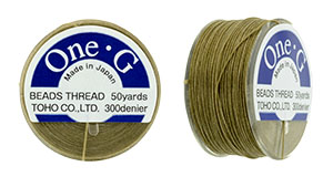 Choose Color - TOHO One-G Nylon Beading Thread 50 Yard Spool - (1 Spool) - Picture 8 of 21
