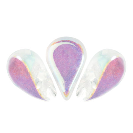 5x8mm Amos® par Puca® Two Hole Drop Shape (30 Beads) Czech Glass - Choose Color - Picture 67 of 75