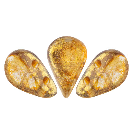 5x8mm Amos® par Puca® Two Hole Drop Shape (30 Beads) Czech Glass - Choose Color - Picture 43 of 75