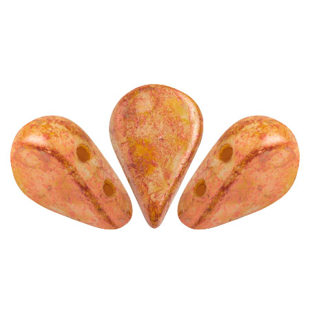 5x8mm Amos® par Puca® Two Hole Drop Shape (30 Beads) Czech Glass - Choose Color - Picture 59 of 75